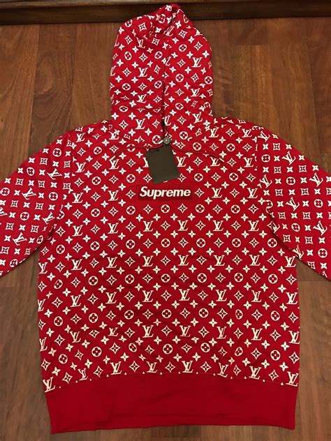 hoodie supreme lv|supreme hoodie louis vuitton.